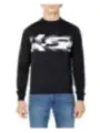 Schwarzes AM Logo Langarmshirt