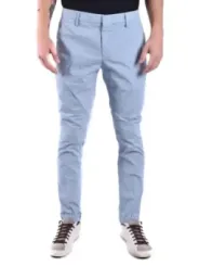 "Dondup Hosen im Sale | Dondup Herren Pantaloni - Azurblau Hosen für Frühling/Sommer mit Reißverschluss | Artikelcode: V_25194 online kaufen"|Planet-Deluxe