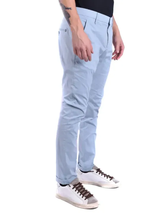 "Dondup Hosen im Sale | Dondup Herren Pantaloni - Azurblau Hosen für Frühling/Sommer mit Reißverschluss | Artikelcode: V_25194 online kaufen"|Planet-Deluxe