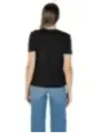 "Only T-Shirts im Sale | HerbstWinter Damen TShirt Schwarz Druck Kurzarm Rundhals online kaufen"|Planet-Deluxe