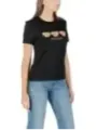 "Only T-Shirts im Sale | HerbstWinter Damen TShirt Schwarz Druck Kurzarm Rundhals online kaufen"|Planet-Deluxe