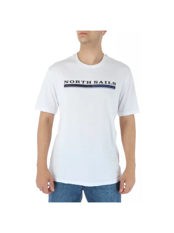 Weißes North Sails Segel T-Shirt
