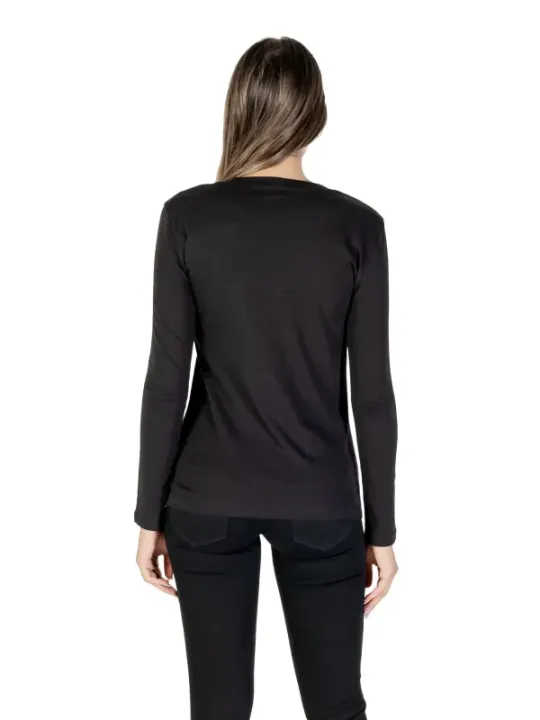 "Armani Exchange T-Shirts im Sale | Armani Exchange Damen Langarmshirt Herbst/Winter Schwarz online kaufen"|Planet-Deluxe