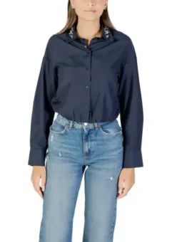 "Only Damen Bluse Blau mit Strass - Herbst/Winter Highlight"