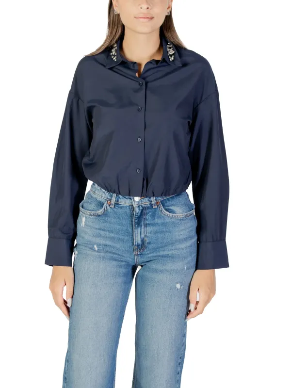 "Only Hemden im Sale | Only Damen Bluse Blau mit Strass für Herbst/Winter online kaufen"|Planet-Deluxe "Only Hemden im Sale | Only Damen Bluse Blau mit Strass für Herbst/Winter online kaufen"|Planet-Deluxe