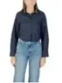 "Only Hemden im Sale | Only Damen Bluse Blau mit Strass für Herbst/Winter online kaufen"|Planet-Deluxe