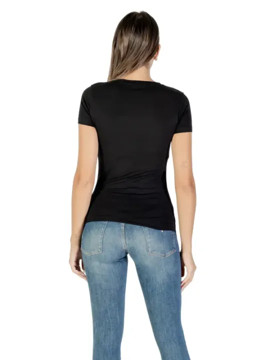 "Guess T-Shirts im Sale | Guess Herbst Damen TShirt Schwarz mit Druck  online kaufen"|Planet-Deluxe
