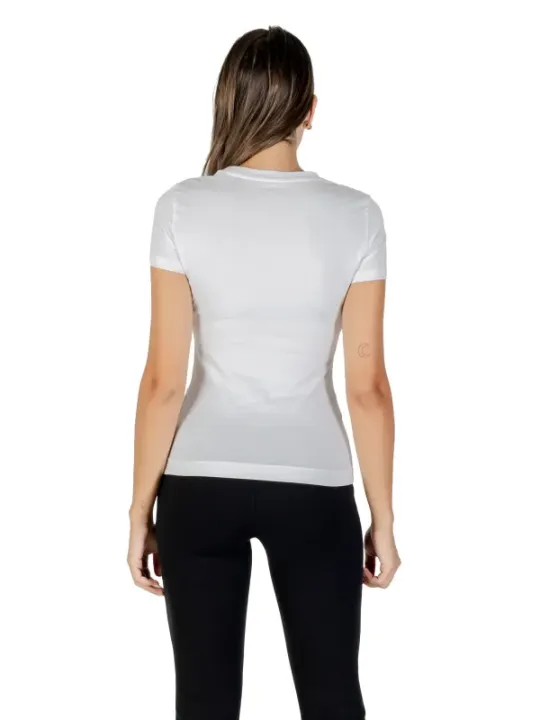 "Guess T-Shirts im Sale | Guess Damen T-Shirt Weiß Herbst/Winter Druck Kurzarm online kaufen"|Planet-Deluxe