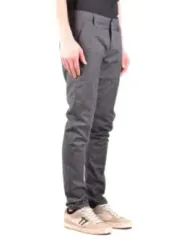 "Dondup Hosen im Sale | Dondup Herren Herbst/Winter Karierte Wollhose in Grau - Elegante Herrenhose mit Reißverschluss und Knopf, Artikelcode: B_33251 online kaufen"|Planet-Deluxe
