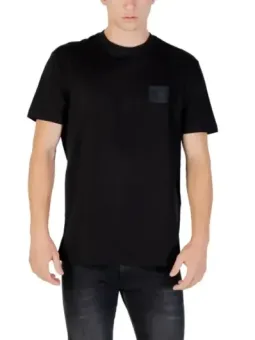 Armani Exchange Herren T-Shirt - Schwarz, Print, 100% Baumwolle