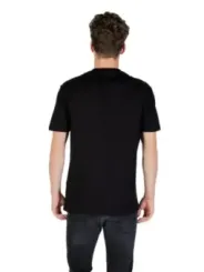 "Armani Exchange T-Shirts im Sale | Armani Exchange Herren T-Shirt Herbst/Winter - Schwarzes Rundhals-T-Shirt mit Print, Kurzarm, 100% Baumwolle (Artikelcode: XM001 online kaufen"|Planet-Deluxe