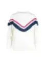 Weißer Ballantyne Strickpullover mit Streifen