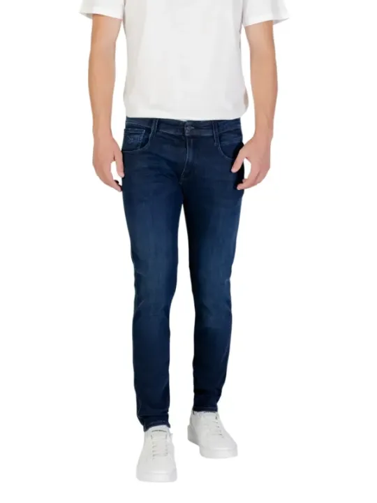 "Replay Jeans im Sale | Replay Herren Jeans - Blau, Herbst/Winter Kollektion | Reißverschluss & Knopf | M914.000.41A C38 online kaufen"|Planet-Deluxe