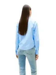 "Tommy Hilfiger Jeans Hemden im Sale | Tommy Hilfiger Damen Hemd Azurblau Bio-Baumwolle online kaufen"|Planet-Deluxe