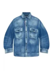 "Dsquared2 Hemden im Sale | Herbstblau Damenhemd Dsquared2 online kaufen"|Planet-Deluxe