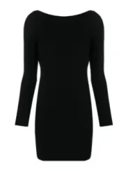 "Dsquared2 Kleider im Sale | Dsquared2 Herbst Winter Kleid Schwarz UBoot Langarm online kaufen"|Planet-Deluxe