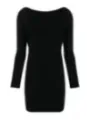 "Dsquared2 Kleider im Sale | Dsquared2 Herbst Winter Kleid Schwarz UBoot Langarm online kaufen"|Planet-Deluxe