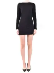 "Dsquared2 Kleider im Sale | Dsquared2 Herbst Winter Kleid Schwarz UBoot Langarm online kaufen"|Planet-Deluxe