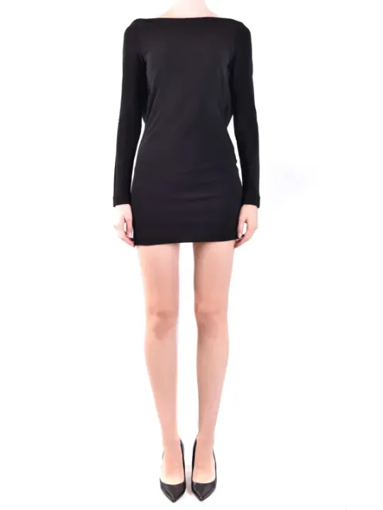 "Dsquared2 Kleider im Sale | Dsquared2 Herbst Winter Kleid Schwarz UBoot Langarm online kaufen"|Planet-Deluxe
