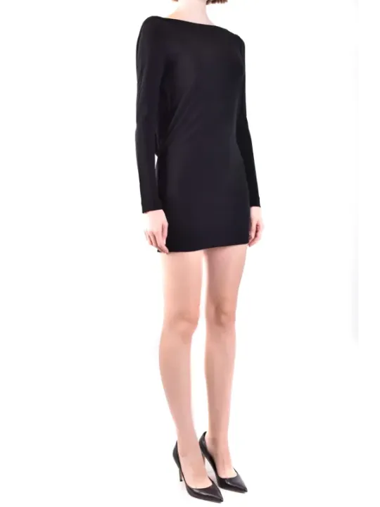 "Dsquared2 Kleider im Sale | Dsquared2 Herbst Winter Kleid Schwarz UBoot Langarm online kaufen"|Planet-Deluxe