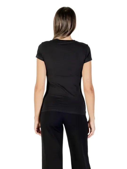 "Armani Exchange T-Shirts im Sale | Armani Exchange Damen Strass TShirt Schwarz HerbstWinter online kaufen"|Planet-Deluxe