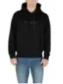 "Armani Exchange Sweatshirts im Sale | Armani Exchange Herren Fleece Hoodie Schwarz V-Ausschnitt online kaufen"|Planet-Deluxe