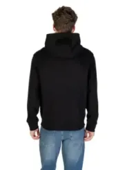 "Armani Exchange Sweatshirts im Sale | Armani Exchange Herren Fleece Hoodie Schwarz V-Ausschnitt online kaufen"|Planet-Deluxe