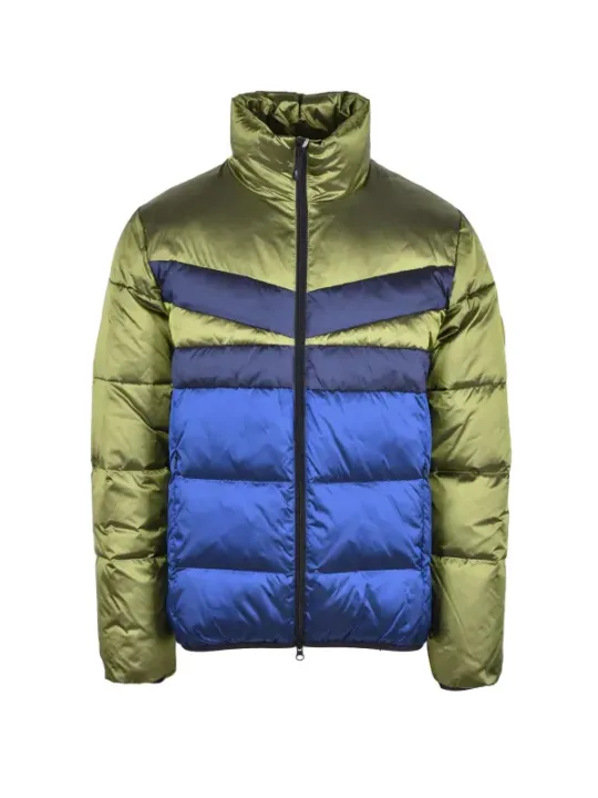 Grüne Bikkembergs Daunenjacke mit Reißverschluss