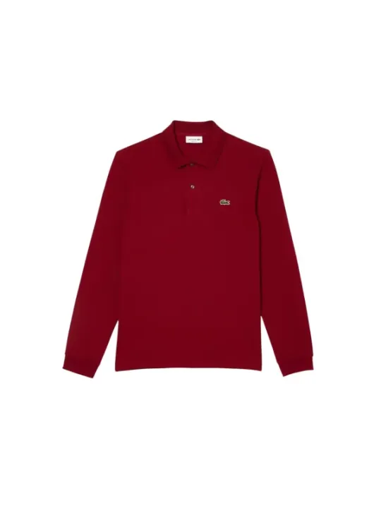 "Lacoste Poloshirts im Sale | Lacoste Herren Langarm Polo Bordeaux Herbst Winter online kaufen"|Planet-Deluxe