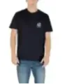 "Armani Exchange T-Shirts im Sale | Armani Exchange Herren Blaues Druck TShirt Herbst/Winter online kaufen"|Planet-Deluxe