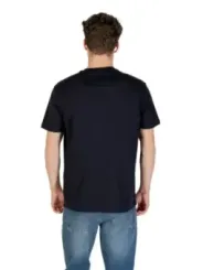 "Armani Exchange T-Shirts im Sale | Armani Exchange Herren Blaues Druck TShirt Herbst/Winter online kaufen"|Planet-Deluxe
