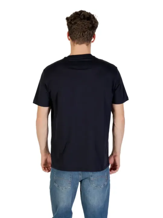 "Armani Exchange T-Shirts im Sale | Armani Exchange Herren Blaues Druck TShirt Herbst/Winter online kaufen"|Planet-Deluxe