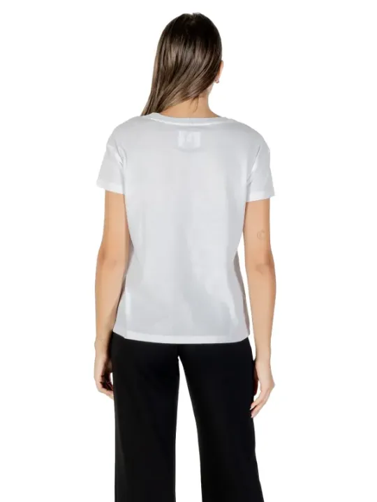 "Armani Exchange T-Shirts im Sale | Armani Exchange Damen T-Shirt Herbst/Winter Weiß 100% Baumwolle online kaufen"|Planet-Deluxe