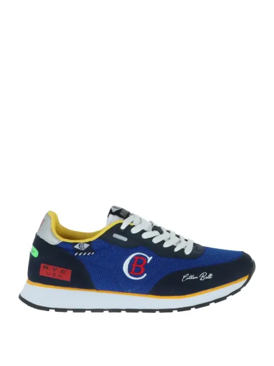 Bunte Nylon-Sneakers mit Gummisohle
