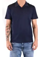 "Dondup Poloshirts im Sale | Dondup Herren Polo Blau Baumwolle Kurzarm Frühjahr Sommer online kaufen"|Planet-Deluxe