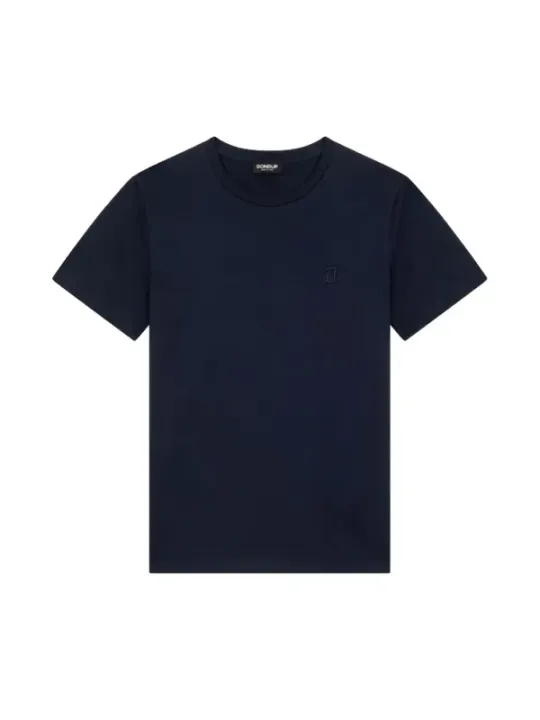 "Dondup T-Shirts im Sale | Dondup Herren T-Shirt Blau Kurzarm Rundhals Baumwolle online kaufen"|Planet-Deluxe