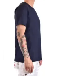 "Dondup T-Shirts im Sale | Dondup Herren T-Shirt Blau Kurzarm Rundhals Baumwolle online kaufen"|Planet-Deluxe