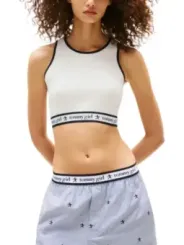 "Tommy Hilfiger Jeans Tops im Sale | Tommy Hilfiger Jeans - Tommy Hilfiger Jeans Top Donna online kaufen"|Planet-Deluxe