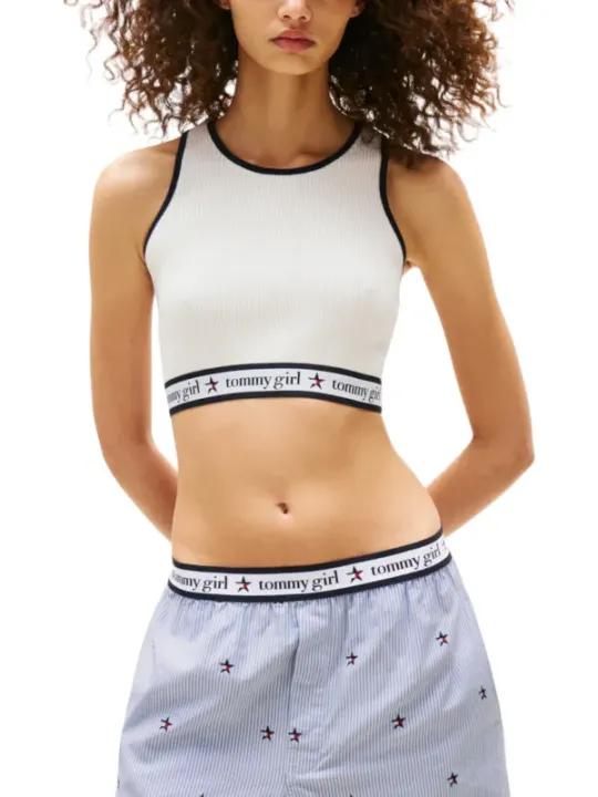 "Tommy Hilfiger Jeans Tops im Sale | Tommy Hilfiger Jeans - Tommy Hilfiger Jeans Top Donna online kaufen"|Planet-Deluxe