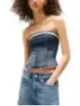 "Tommy Hilfiger Jeans Tops im Sale | Tommy Hilfiger Jeans - Tommy Hilfiger Jeans Top Donna online kaufen"|Planet-Deluxe