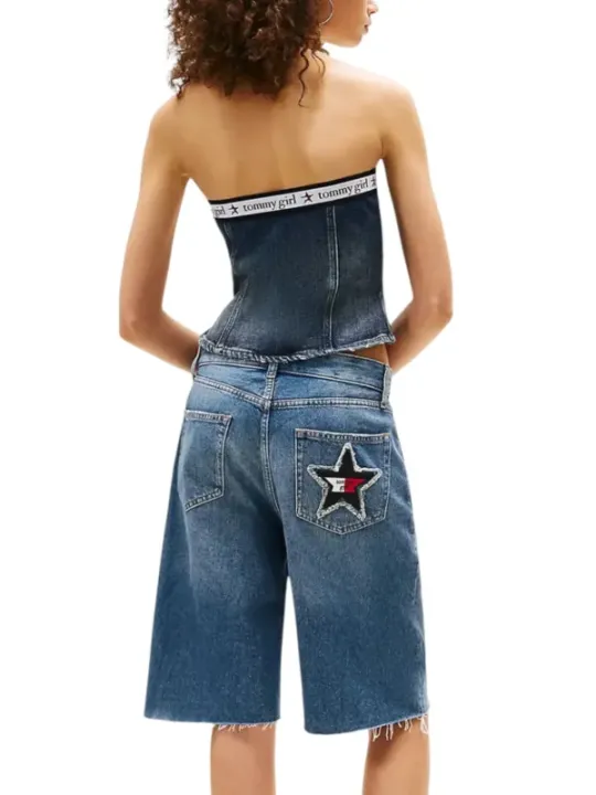 "Tommy Hilfiger Jeans Tops im Sale | Tommy Hilfiger Jeans - Tommy Hilfiger Jeans Top Donna online kaufen"|Planet-Deluxe
