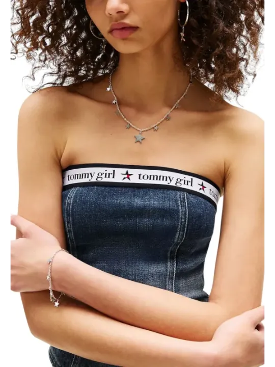 "Tommy Hilfiger Jeans Tops im Sale | Tommy Hilfiger Jeans - Tommy Hilfiger Jeans Top Donna online kaufen"|Planet-Deluxe