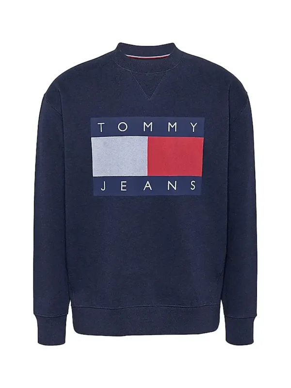 "Tommy Jeans Sweatshirts im Sale | Tommy Jeans Herren Fleece Blau Langarm Druck Rundhals online kaufen"|Planet-Deluxe "Tommy Jeans Sweatshirts im Sale | Tommy Jeans Herren Fleece Blau Langarm Druck Rundhals online kaufen"|Planet-Deluxe