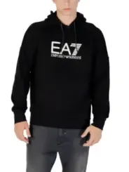 "Ea7 Sweatshirts im Sale | EA7 Herren Fleece Hoodie Schwarz Druck Herbst Winter online kaufen"|Planet-Deluxe