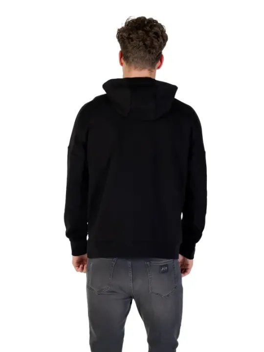 "Ea7 Sweatshirts im Sale | EA7 Herren Fleece Hoodie Schwarz Druck Herbst Winter online kaufen"|Planet-Deluxe