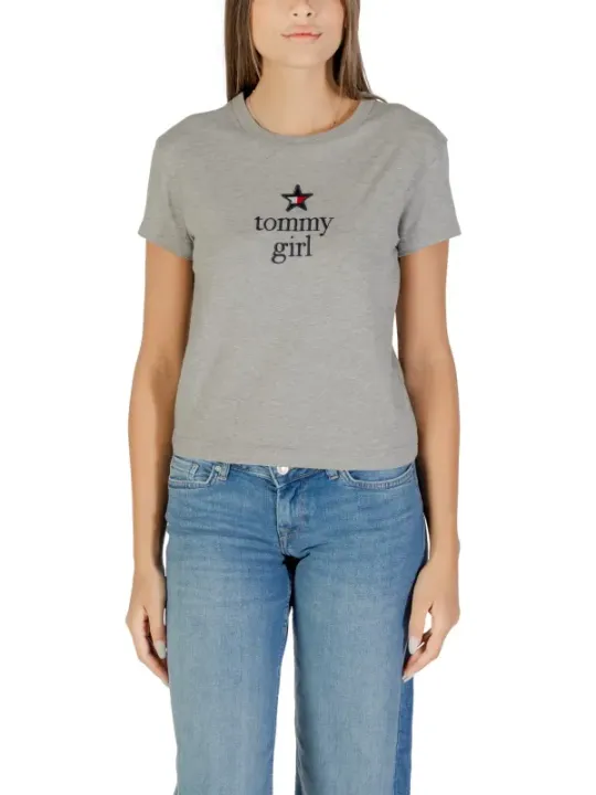 "Tommy Hilfiger Jeans T-Shirts im Sale | Tommy Hilfiger Jeans - Tommy Hilfiger Jeans T-Shirt Donna online kaufen"|Planet-Deluxe