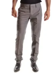 "Dondup Hosen im Sale | Dondup Herren Chino Grau Kariert Baumwolle online kaufen"|Planet-Deluxe