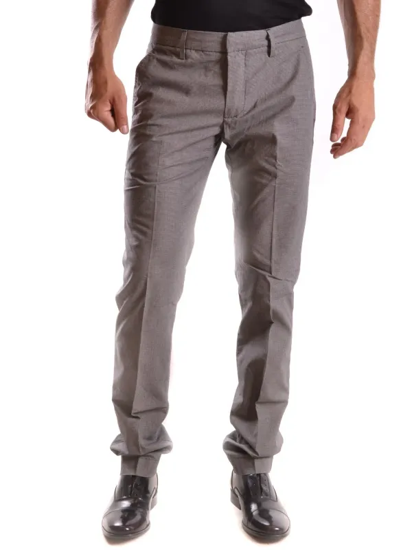 "Dondup Hosen im Sale | Dondup Herren Chino Grau Kariert Baumwolle online kaufen"|Planet-Deluxe
