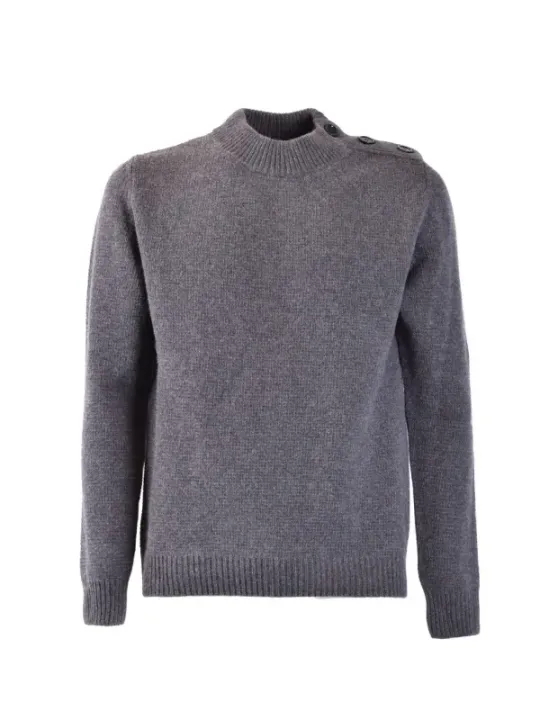 "Dondup Pullover im Sale | Dondup Herrenpullover Grau Rundhals HerbstWinter online kaufen"|Planet-Deluxe