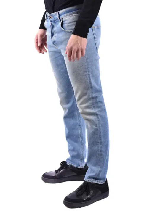"Dondup Jeans im Sale | Dondup Herren Jeans Azurblau Herbst/Winter Zerrissen online kaufen"|Planet-Deluxe